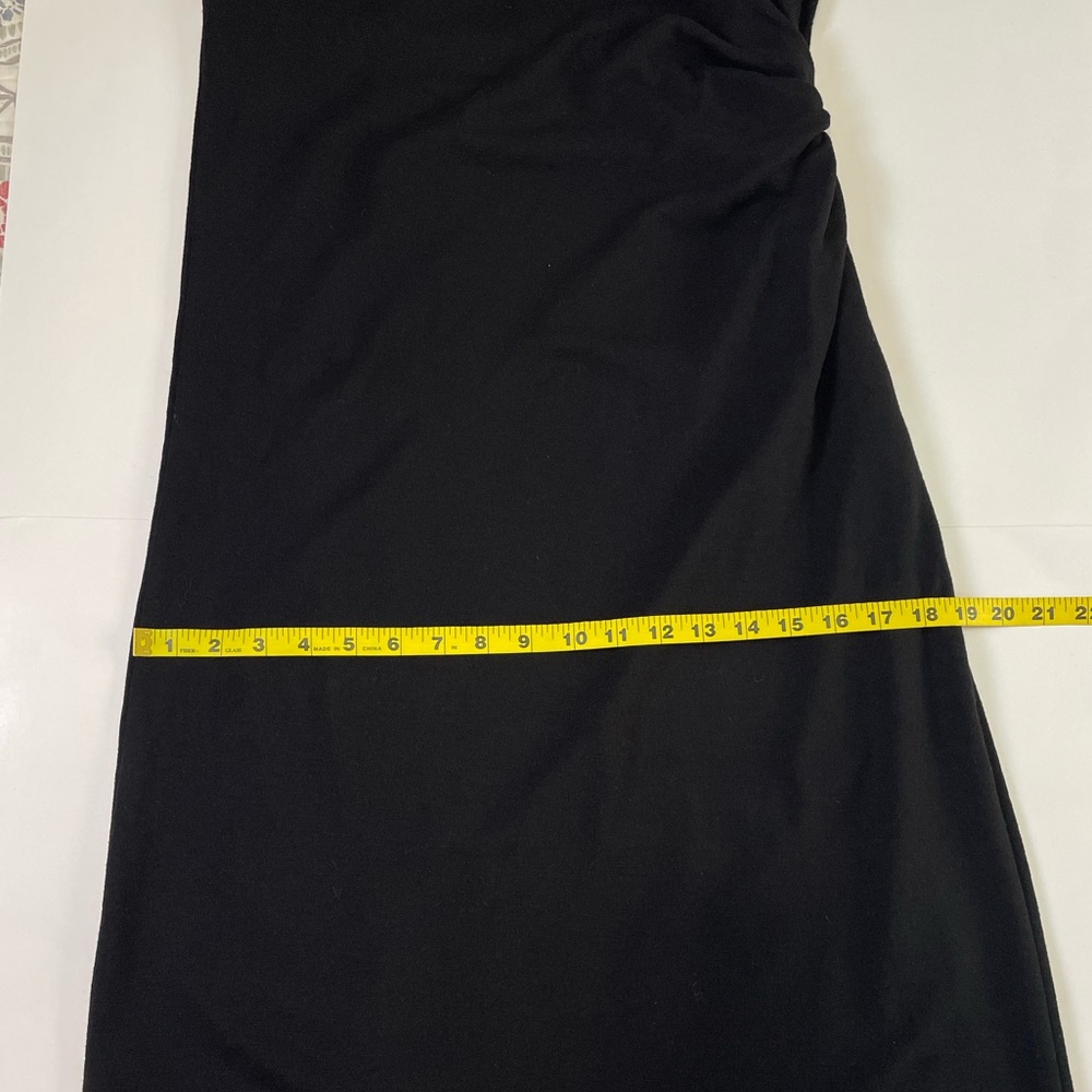 NWT ZARA Studio Black Wool Draped Dress XL - Picture 15 of 16